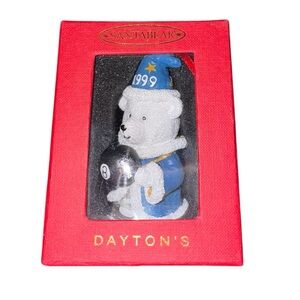 Dayton’s Santabear 1999 Wizard Ornament in Red Box